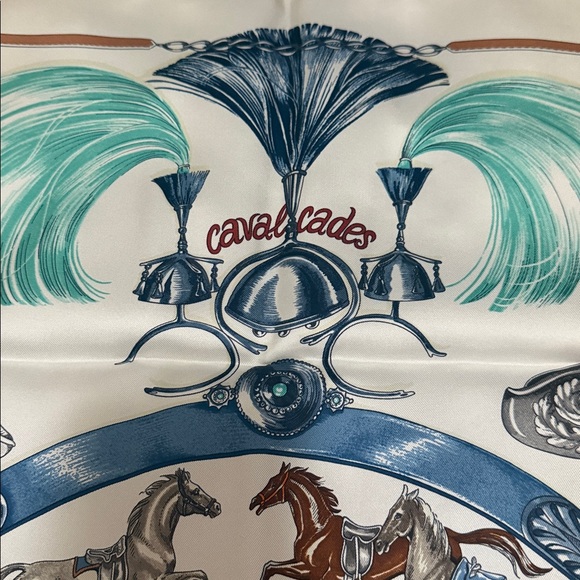 Hermes Silk Carre Cavalcades Scarves - Picture 3 of 7